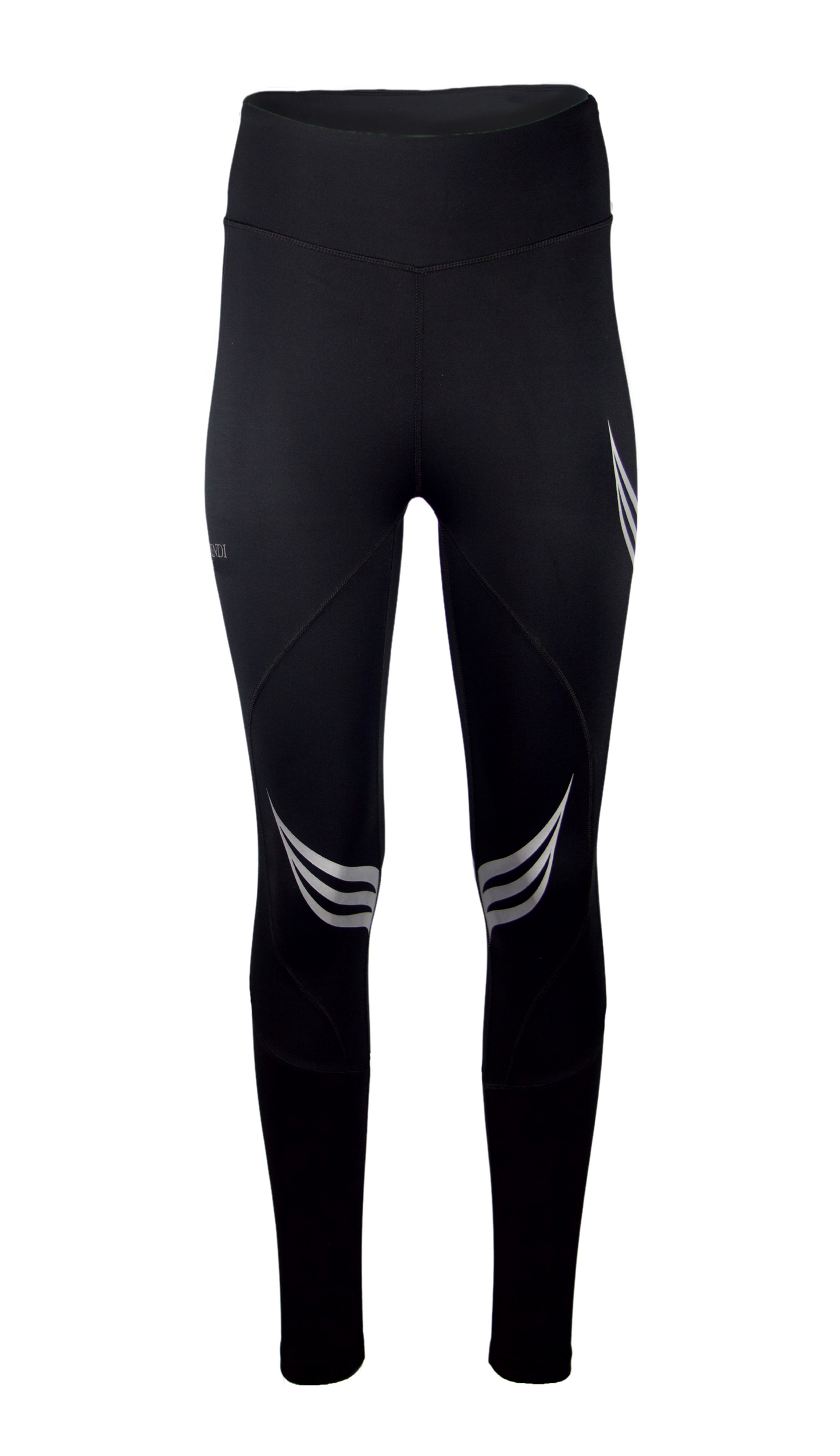 C180 COMPRESSION LEGGINGS : BLACK & SILVER